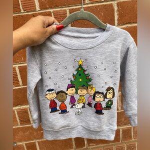 Peanuts Kids Toddler 2T Holiday Christmas Sweatshirt